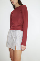 Ruffle Mini Skirt - Seas Stripe