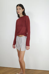 Ruffle Mini Skirt - Seas Stripe