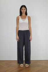 Linen Square Pocket Pant - Ink