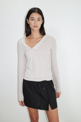 Cross Collar Top - Shell