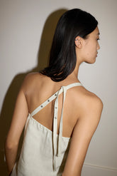 Button Strap Top - Pastel Pistachio