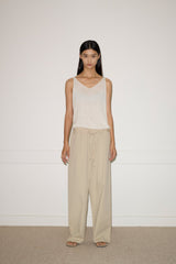 Rolled Knit Top - Off White