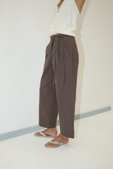 Flag Tie Pant - Dark Brown