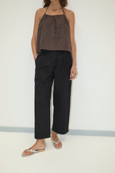 Flag Tie Pant - Black