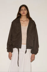 Press Stud Jacket - Dark Chocolate