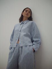 4 Tie Set - Blue Stripe