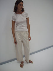 Flag Tie Pant - Off White