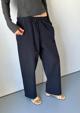 Loop Pant - Ink Butter Stripe