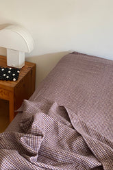 Sheets - russet check