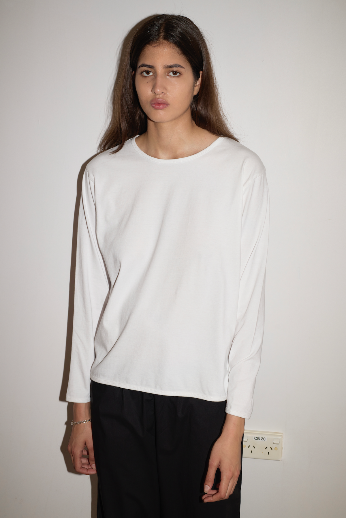 Simple Long Sleeve - White