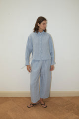 4 Tie Set - Blue Stripe