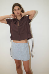 Double Collar Shirt  - Umber
