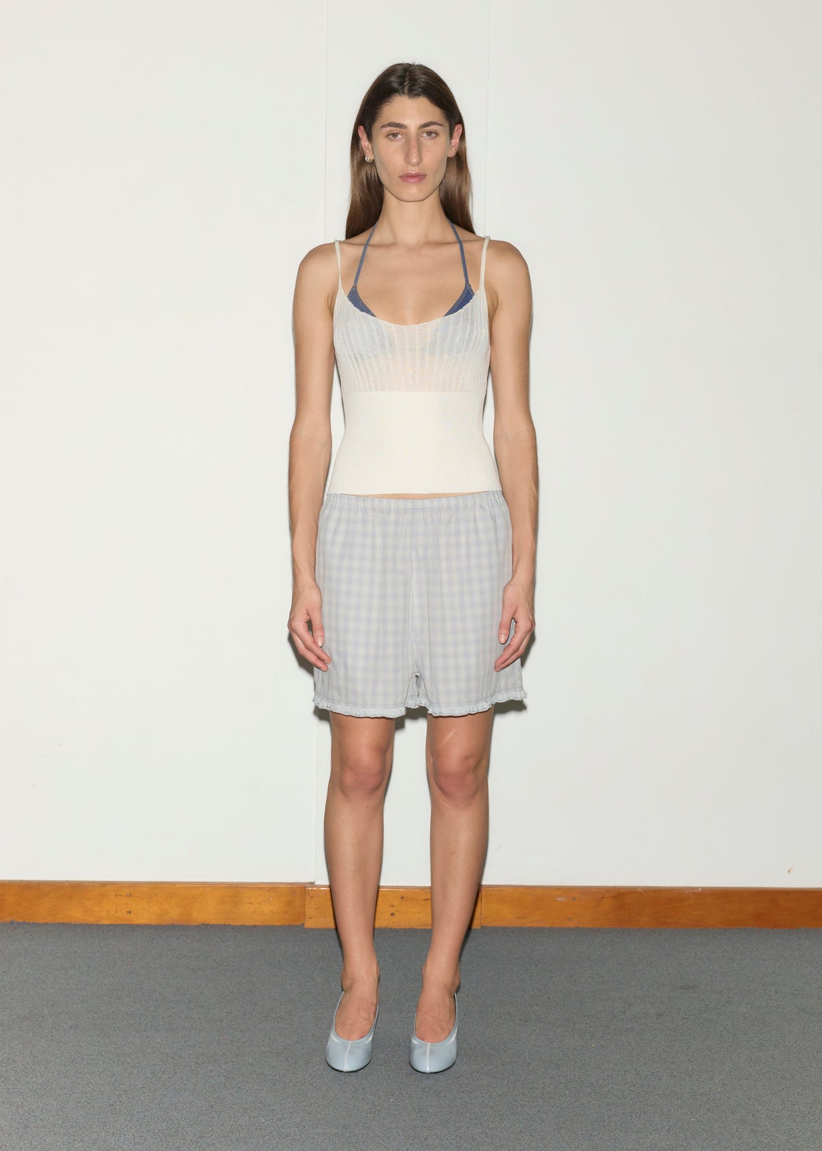 Simple Short - Blue Check