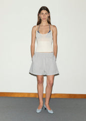 Simple Short - Blue Check