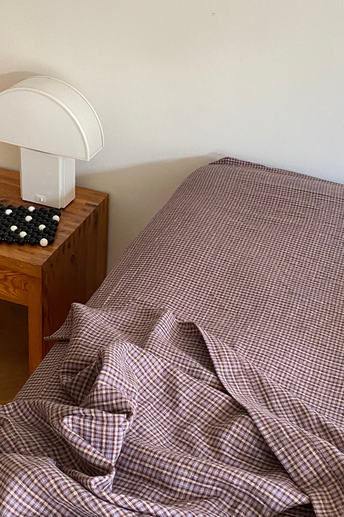 Sheets - russet check