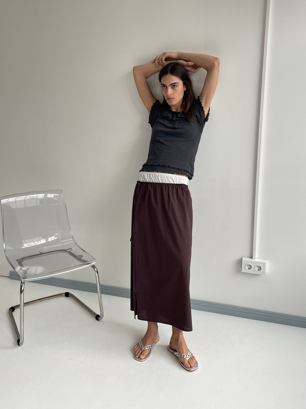 Mid Day Skirt  - Umber